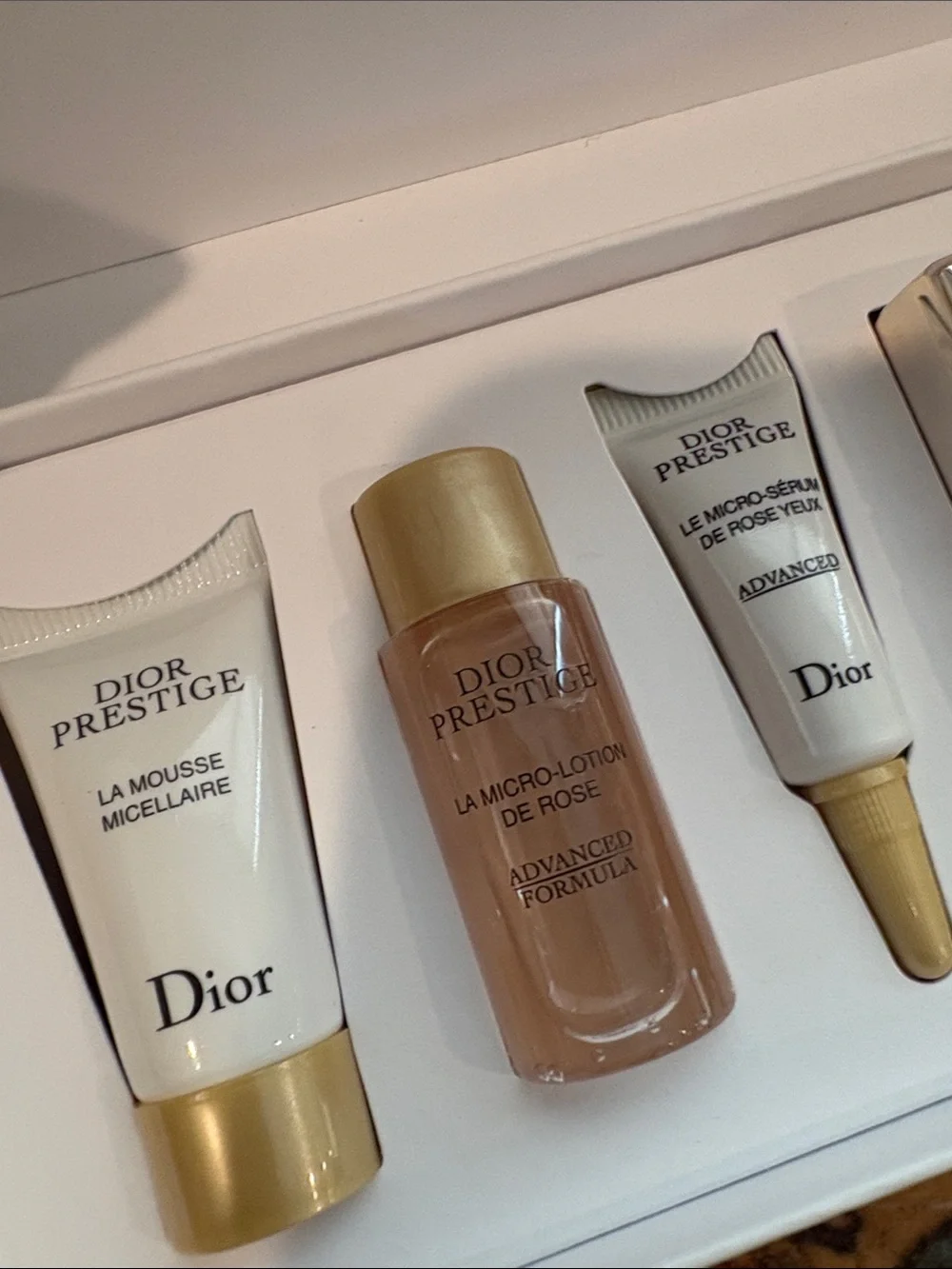 Dior Prestige Box - Gold & White with Black Logo